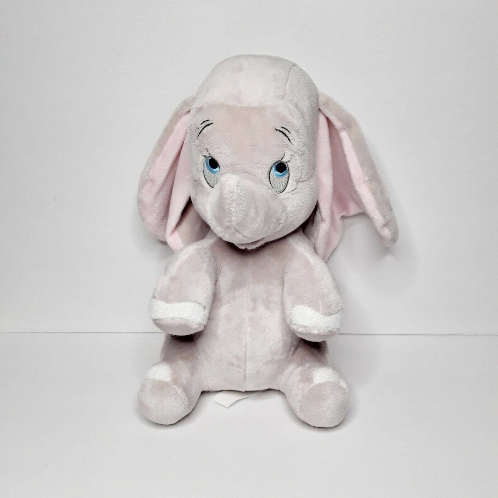 Disney Parks Disney Babies Dumbo Elephant 12" Plush Stuffed Animal Gray Big Ears